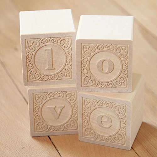 Lowercase Alphablank Blocks - 2 months and up 14 pieces