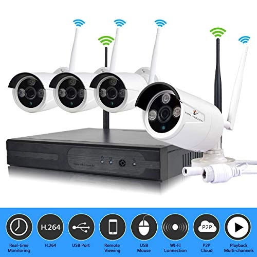 WIRELESS NVR - 4 channels + IP CAMERA