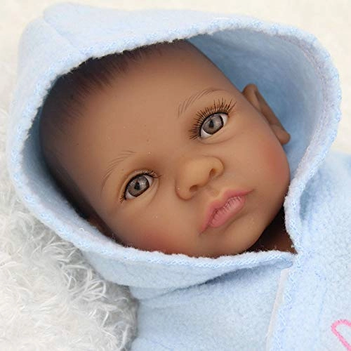 Reborn Baby Doll - 10 inch 25 cm Silicone black skin Ages 3 months+