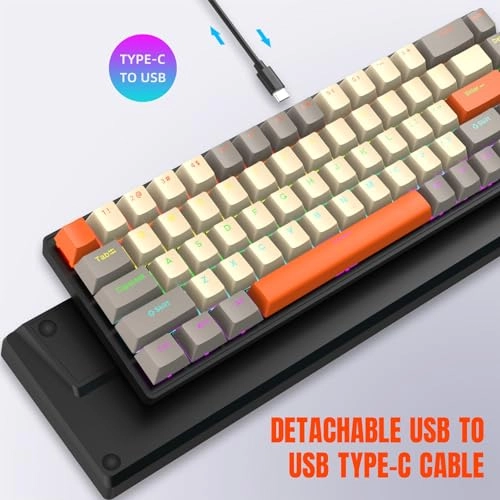 68 Keys Mechanical Keyboard - Wired