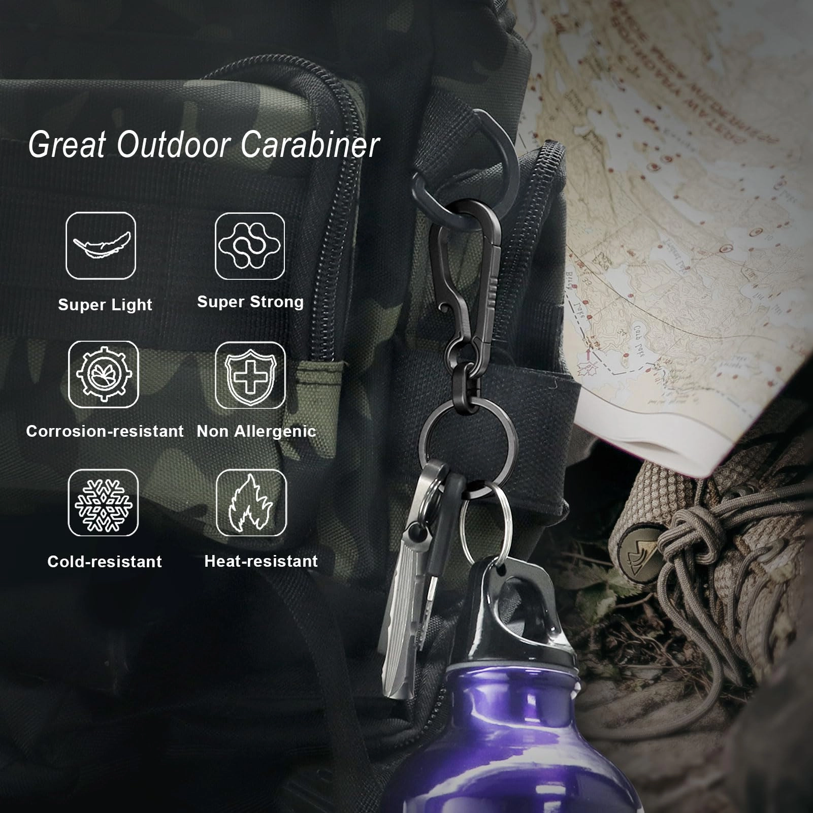 Carabiner Keychain - Space