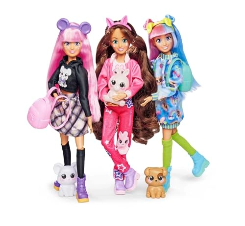 Mia Dressing Doll - 26 cm Pink and blue Ages 4+