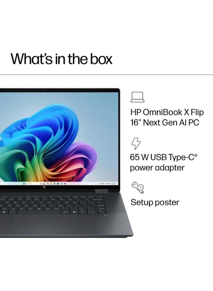 OmniBook X Flip - 16'' Core Ultra 7 258V 32GB DDR5 2TB SSD
