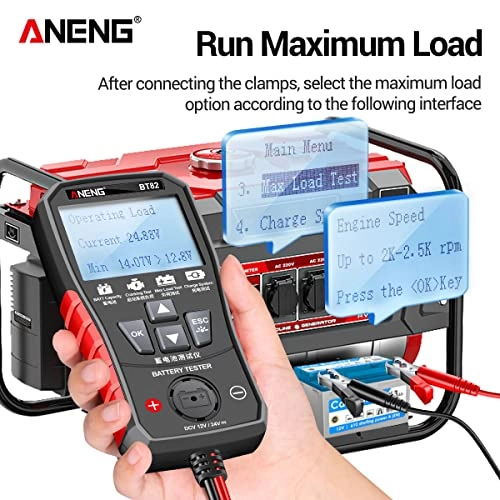 BT82 - Portable Digital Car Battery Tester