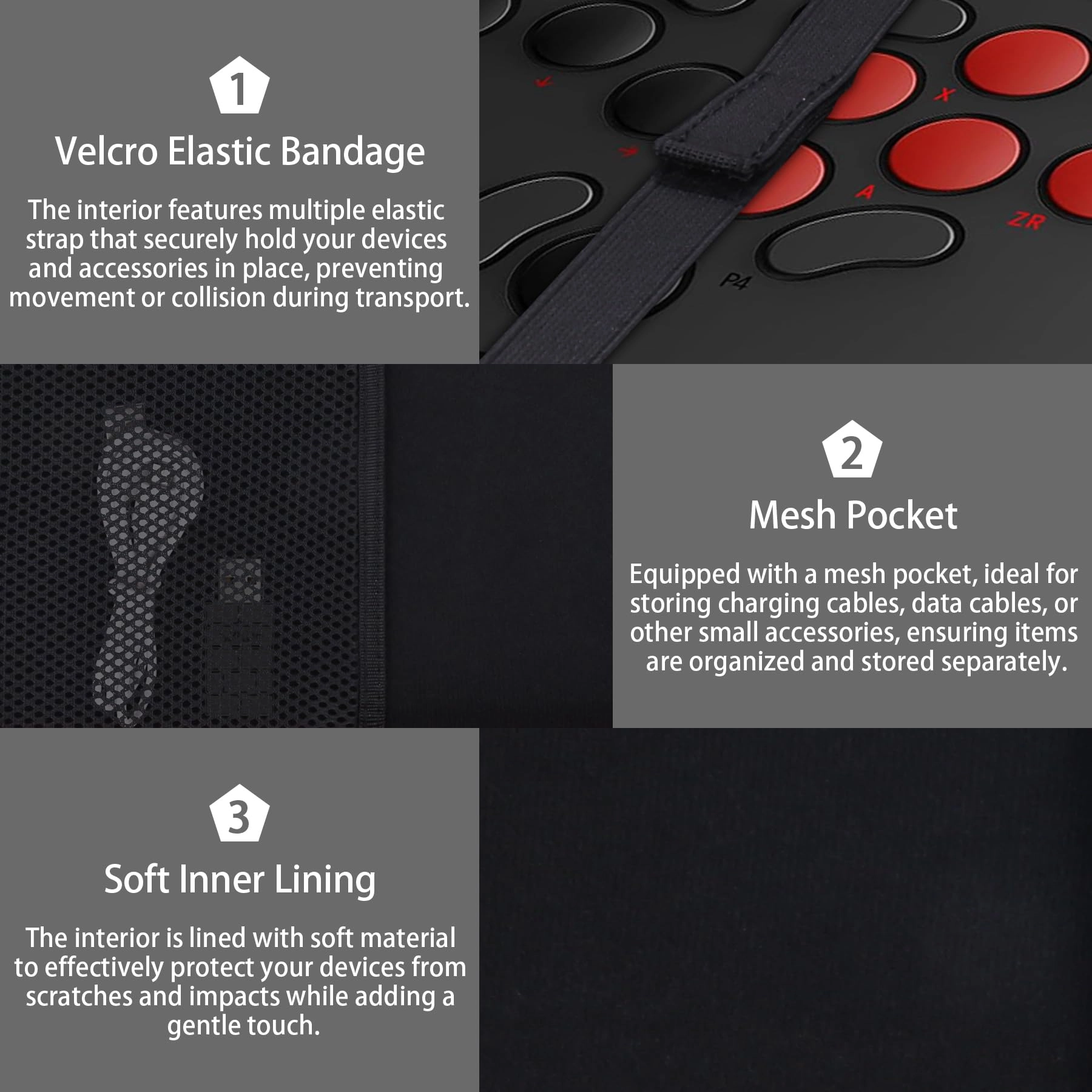 8BitDo All-Button Arcade Case - Switch & Windows