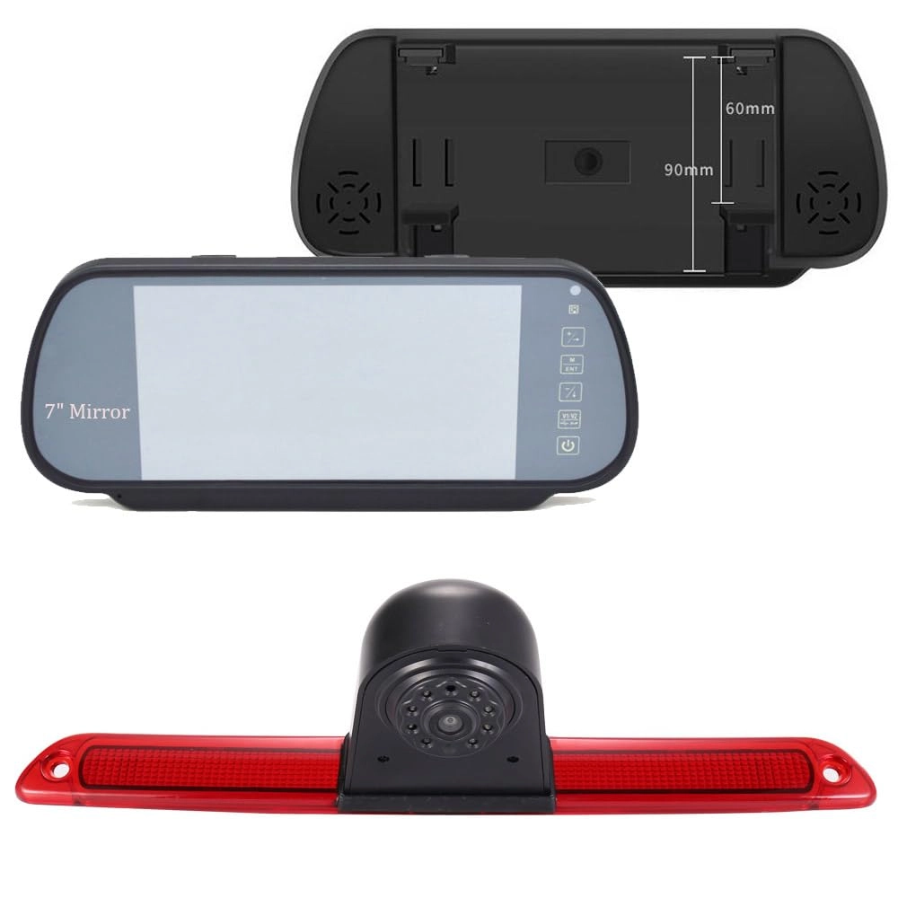 jochaly JCJC7892DJTUS - 1280*720 Night Vision + 7" Reverse Mirror - 2 video input