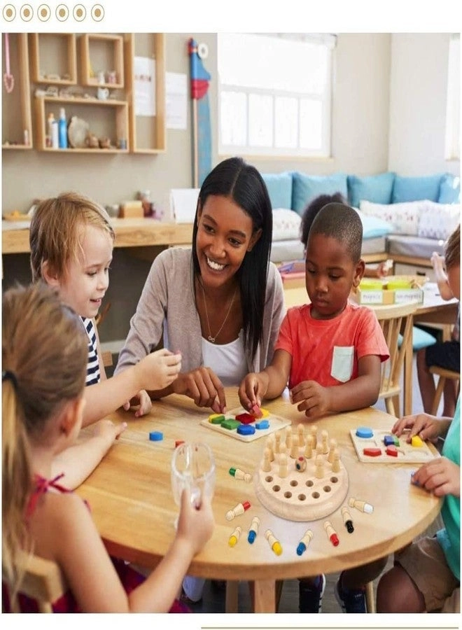 Memory Chess Game - 24 Plastic Pegs Age 3+