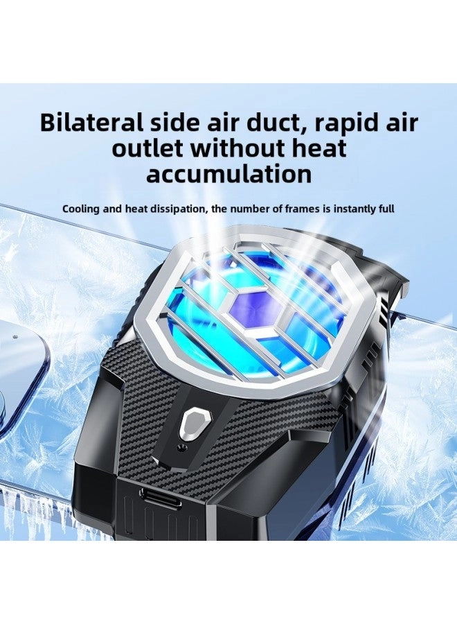 FS06 - Dual-fan Semiconductor Mobile Phone Radiator Live Digital Display