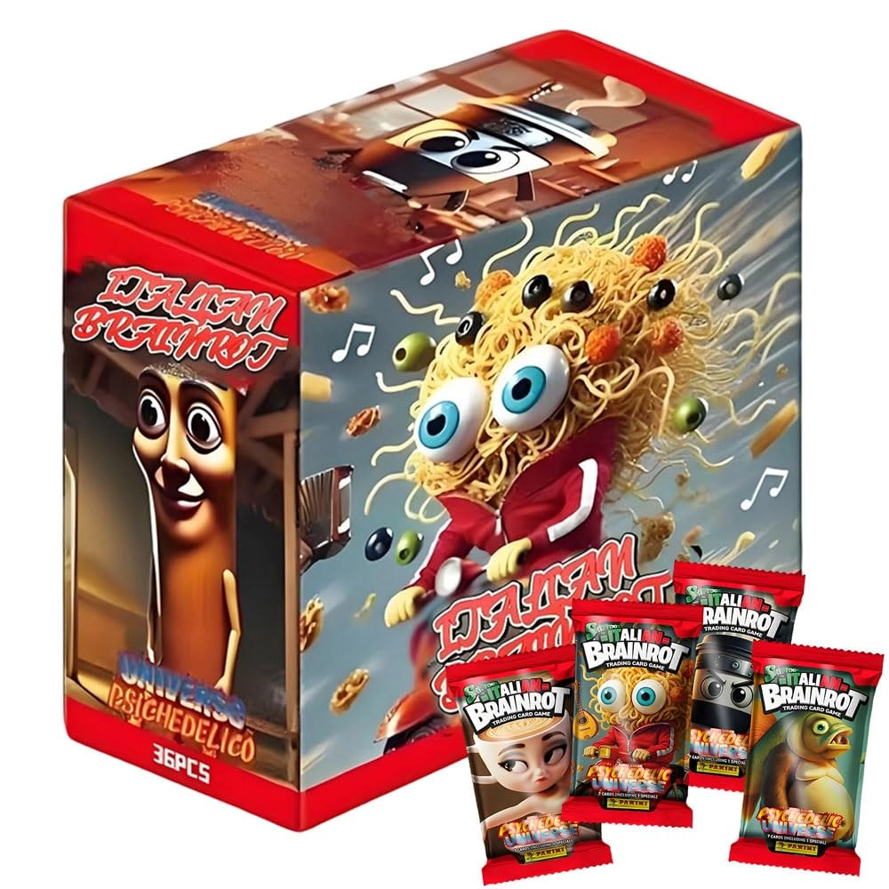 Ajuanbazha Italian Brain Red Trading Card Set - 6 months - 2 years 180 pieces