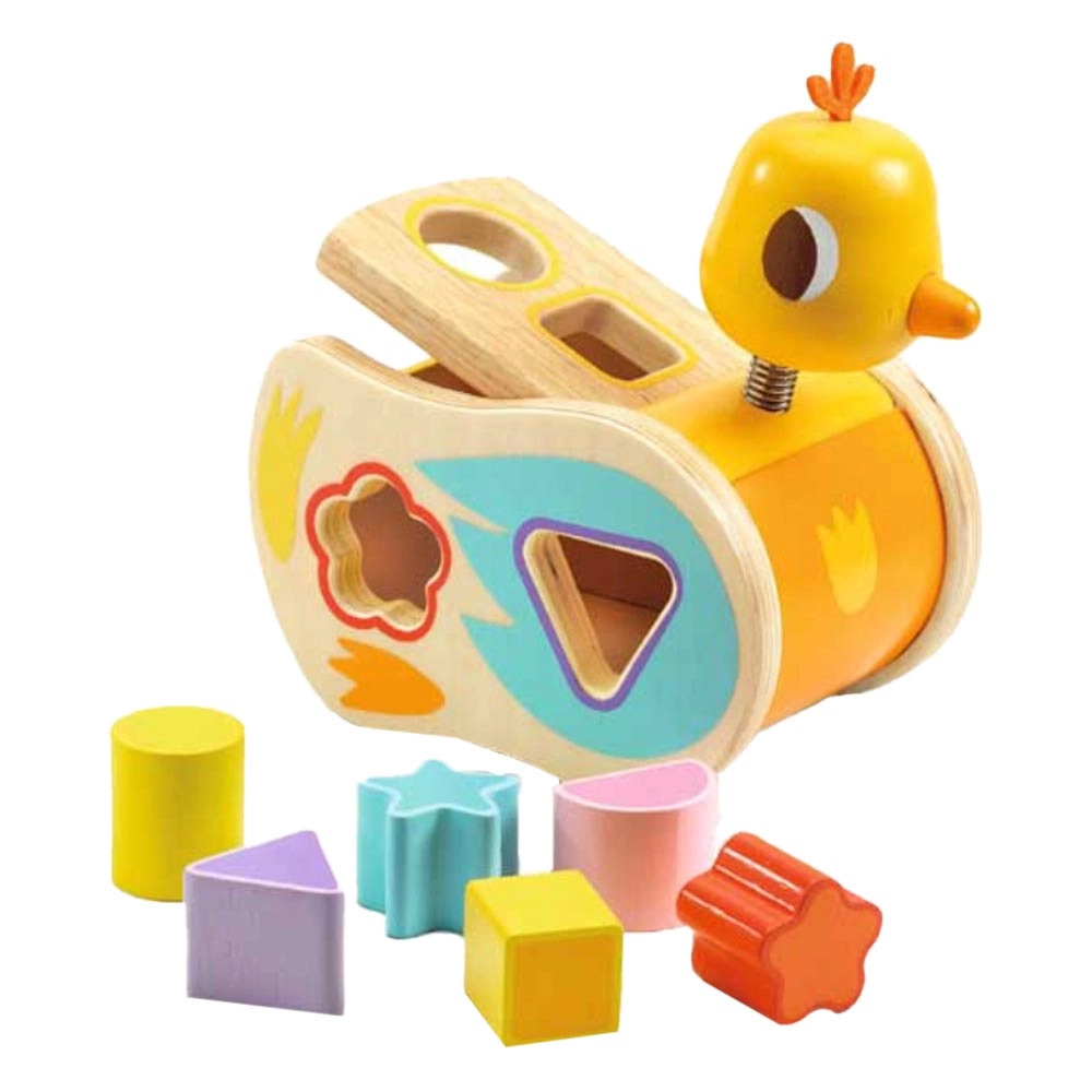 DJECO Boitatou Shape Sorter - 18 months 7 pcs