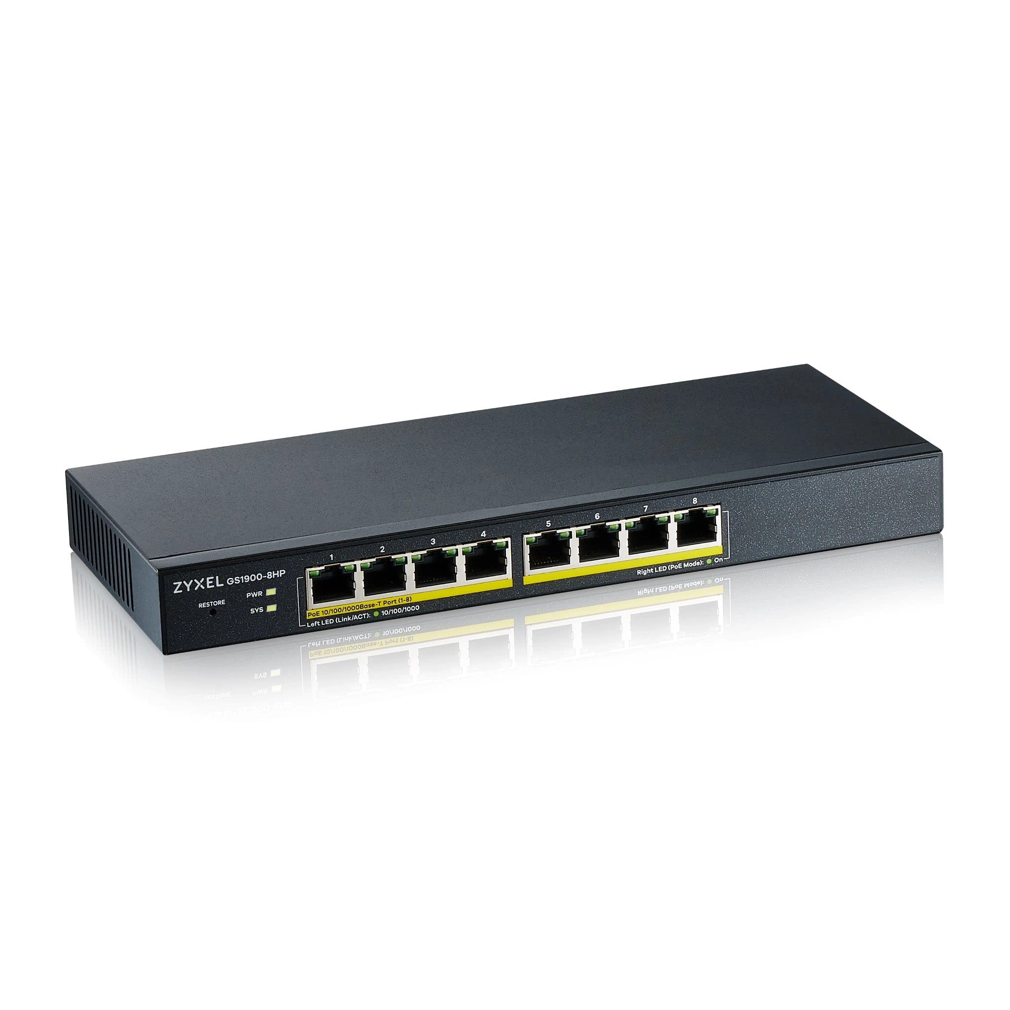 Zyxel GS1900-8HP-EU0103F 8-Ports