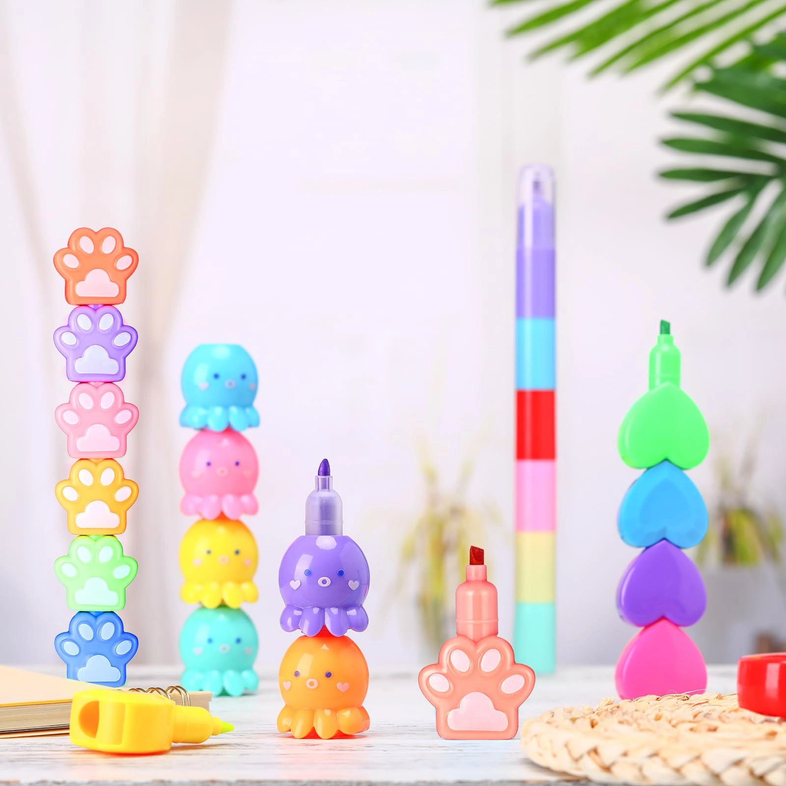 Mini Highlighter Pens - colorful Fine Pack