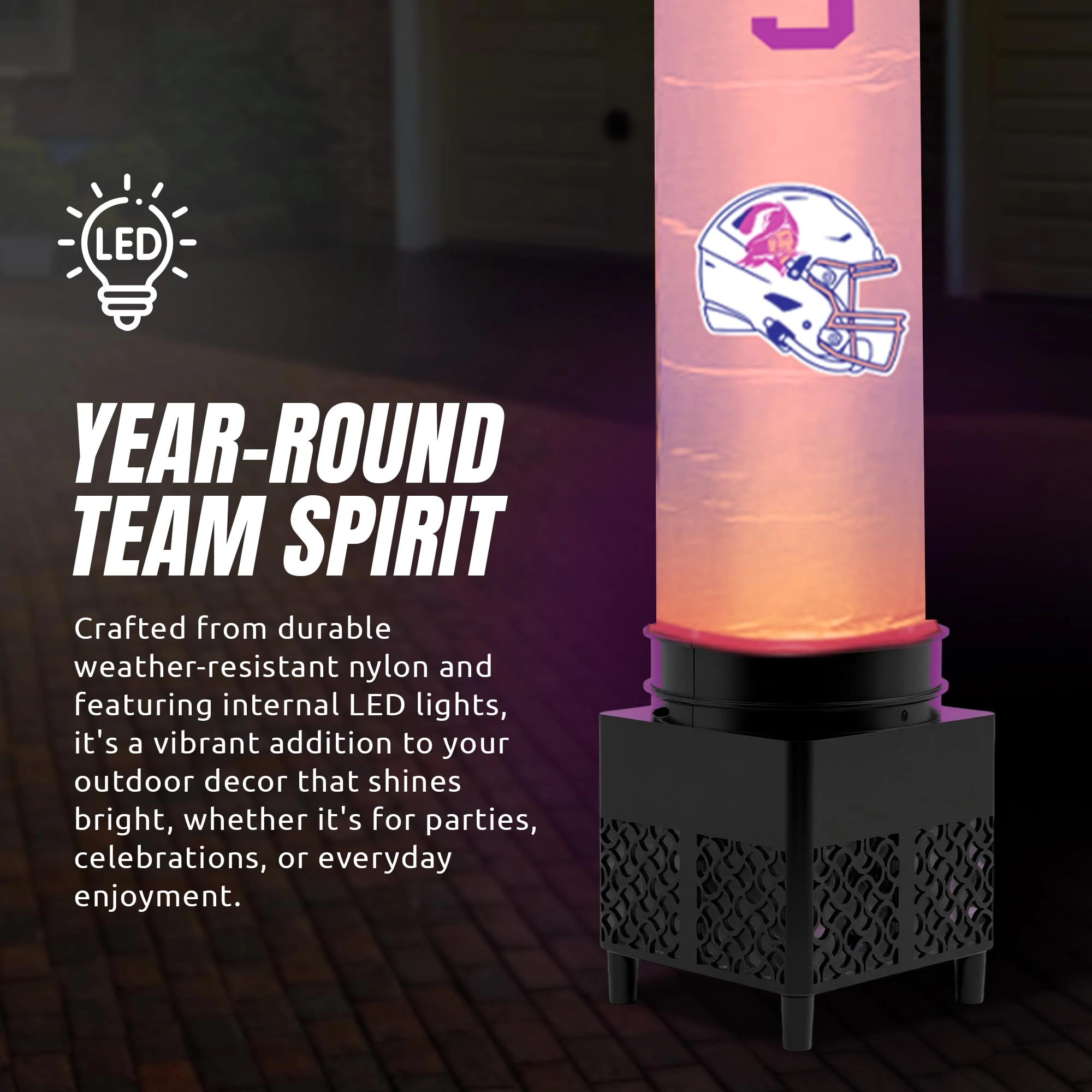 Crazy Sports Fan-Retro - 8ft LED