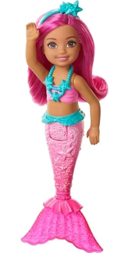 Barbie Dreamtopia Chelsea Mermaid Doll - 6.5-Inch Multicolor Ages 3+