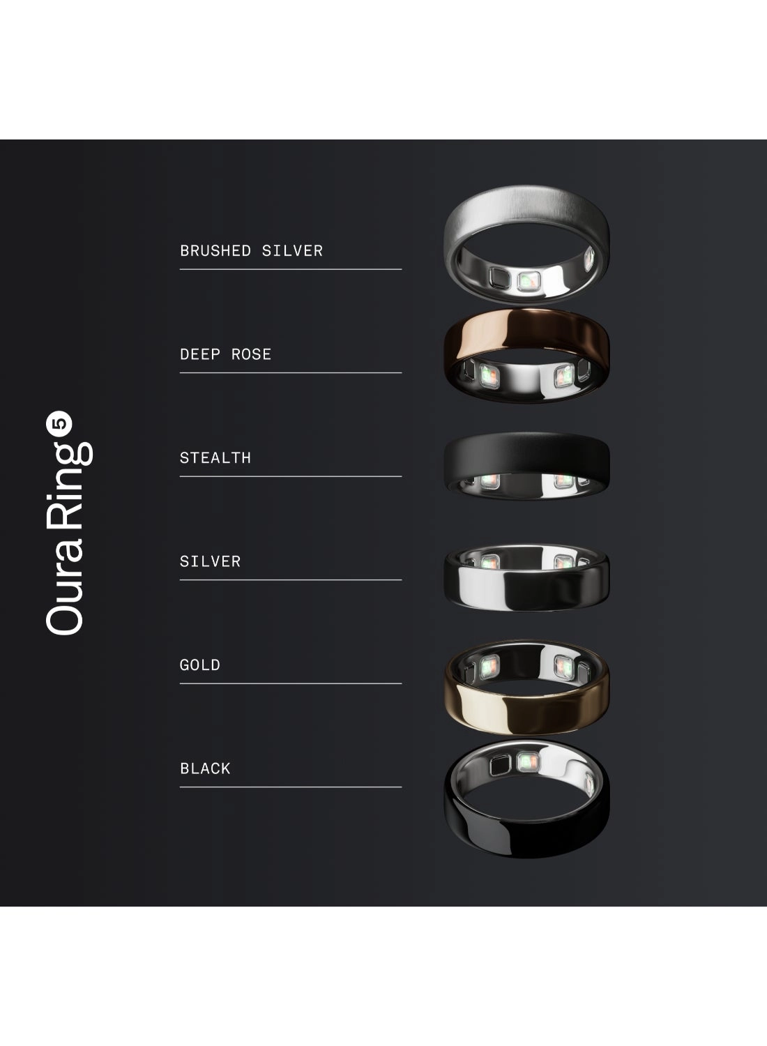 Ring 5 - Black Size 6