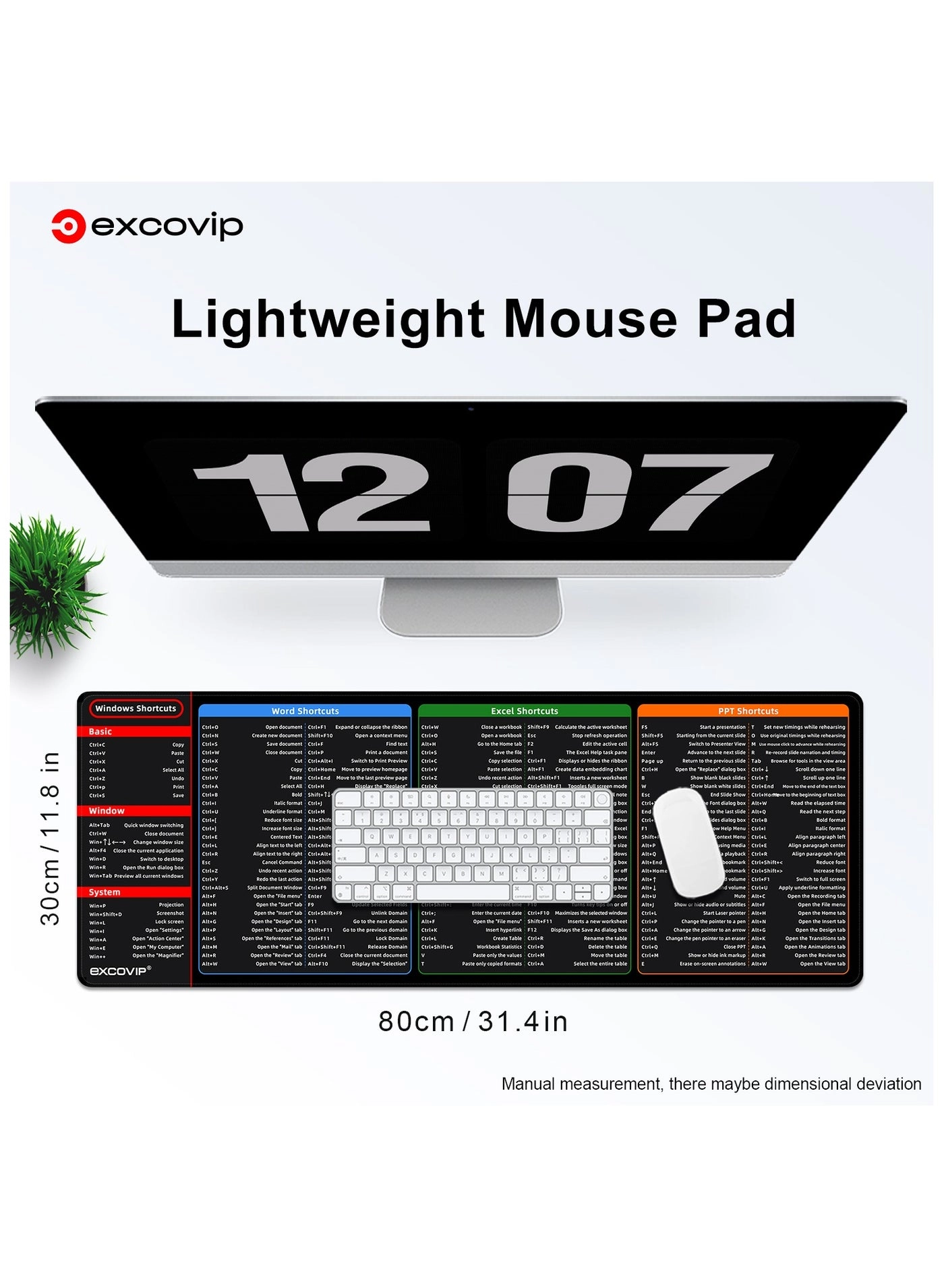 XL Gaming Mouse Pad - 80x30 cm