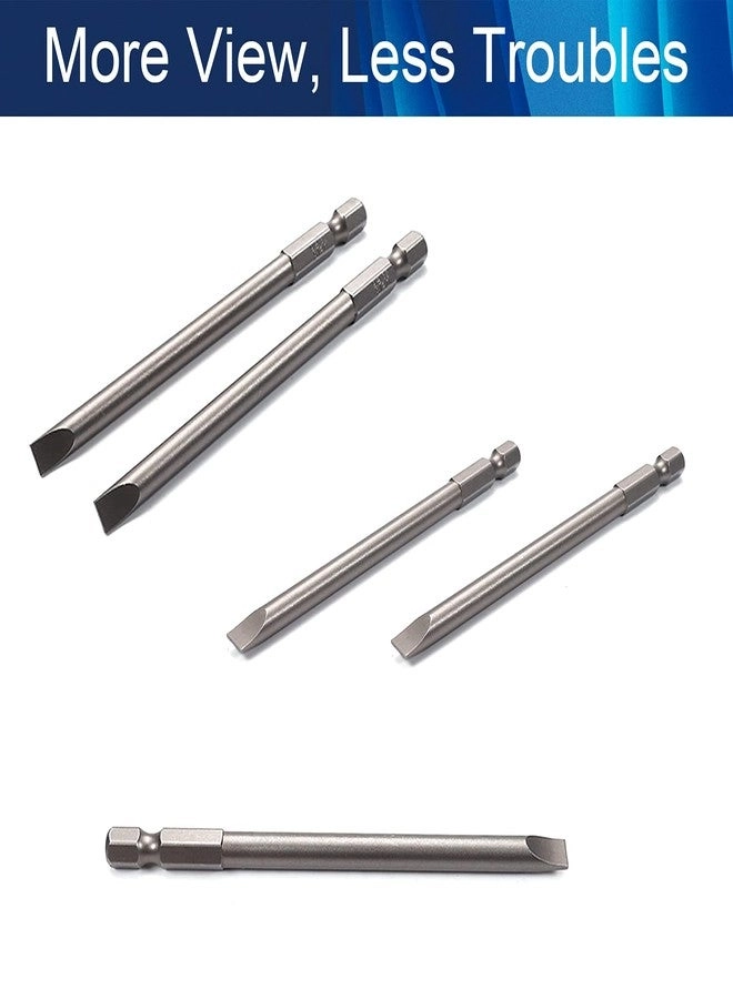 1/4-inch Hex Shank Screwdriver Bits - 5 Pcs 4-inch