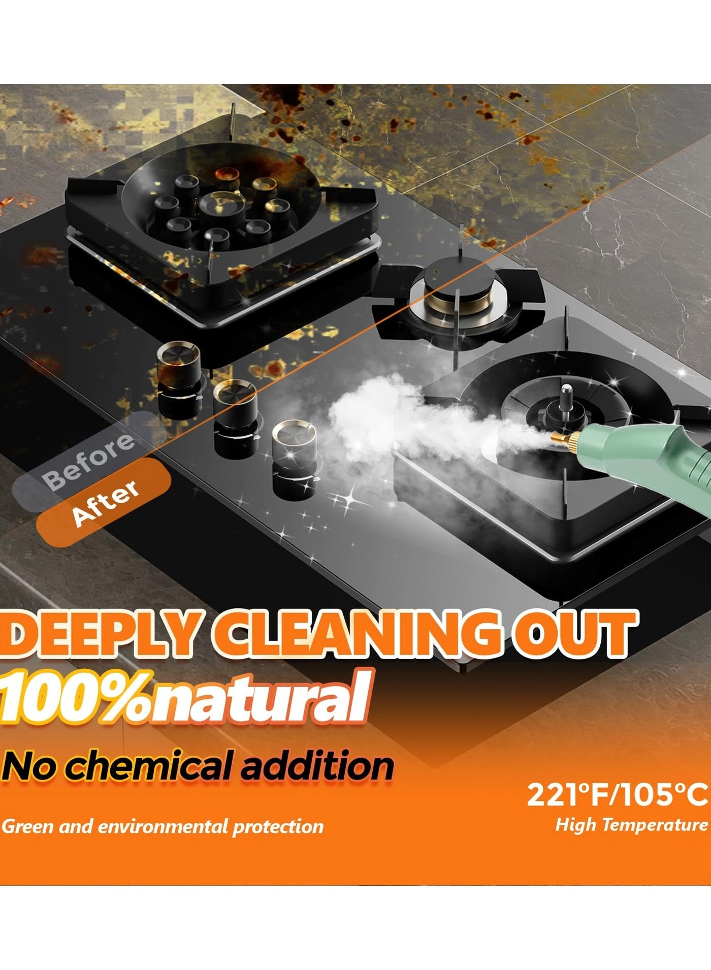 Steam Cleaner - 4.5 BAR 1500ml
