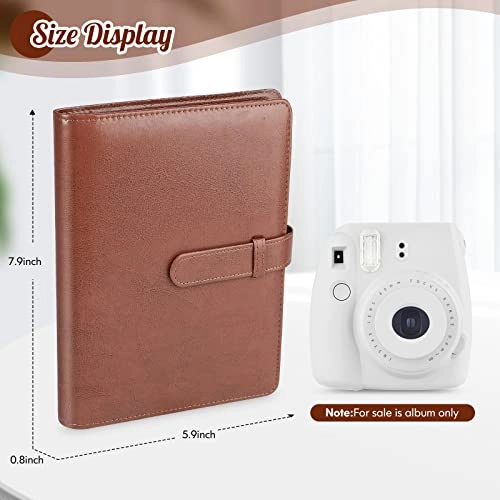 3.5x2.3" 256 Pockets PU Leather Photo Album