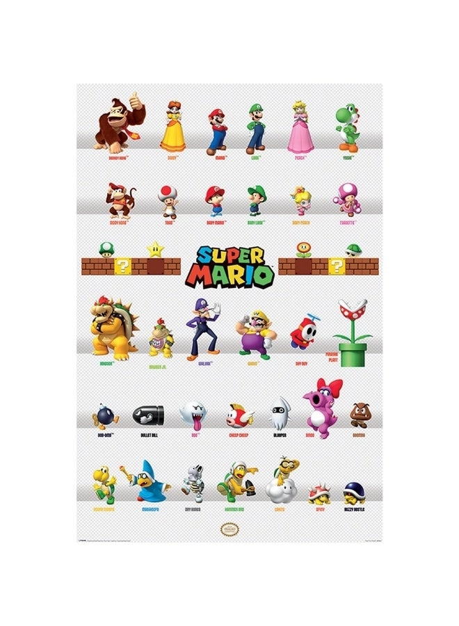 HEADSTART Super Mario Character Parade - 61 x 91 cm