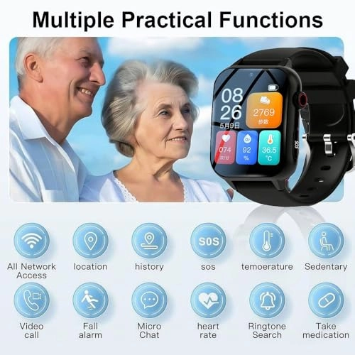 Elderly Fall Detection Smart Watch LTE