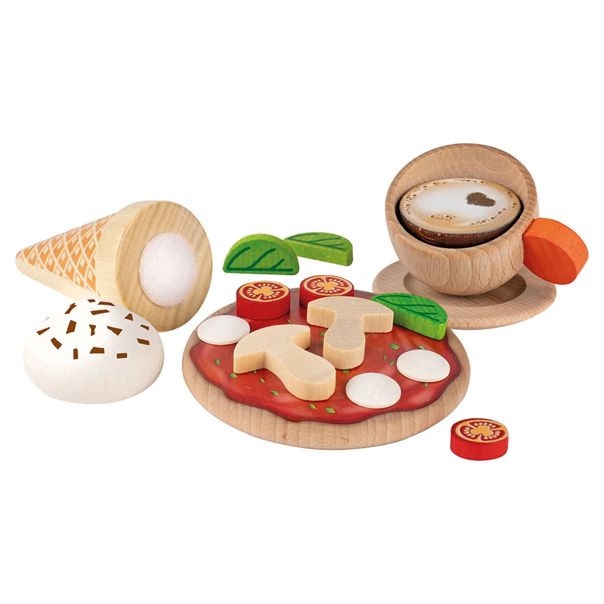 Erzi Wooden Italia Toys - Suitable for 3 years & above 17 pieces