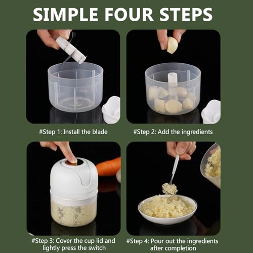 Electric Garlic Chopper - 250ml 30 watts