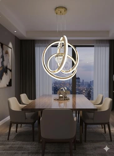 Modern LED Chandelier - Dimmable