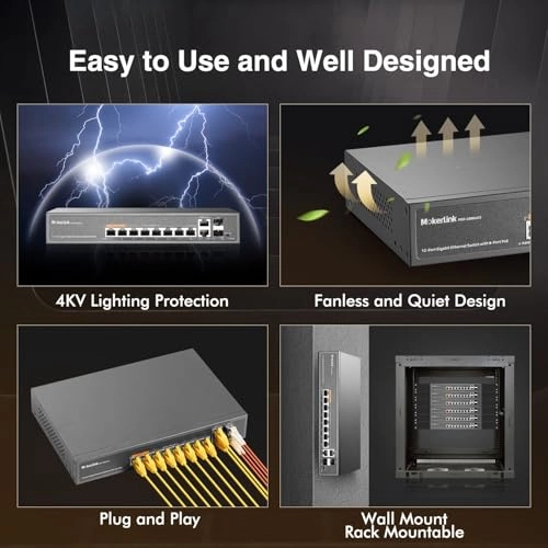 12 Gigabit PoE - 12-ports