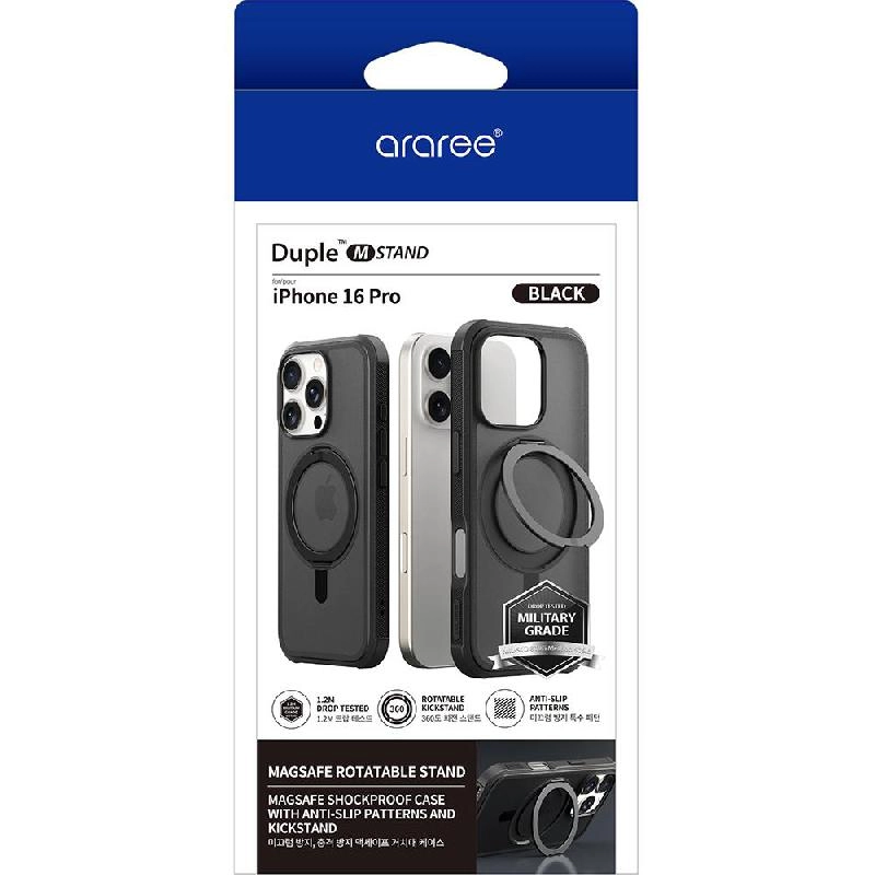 DUPLE M STAND Back Cover with MagSafe for iPhone 16 Pro