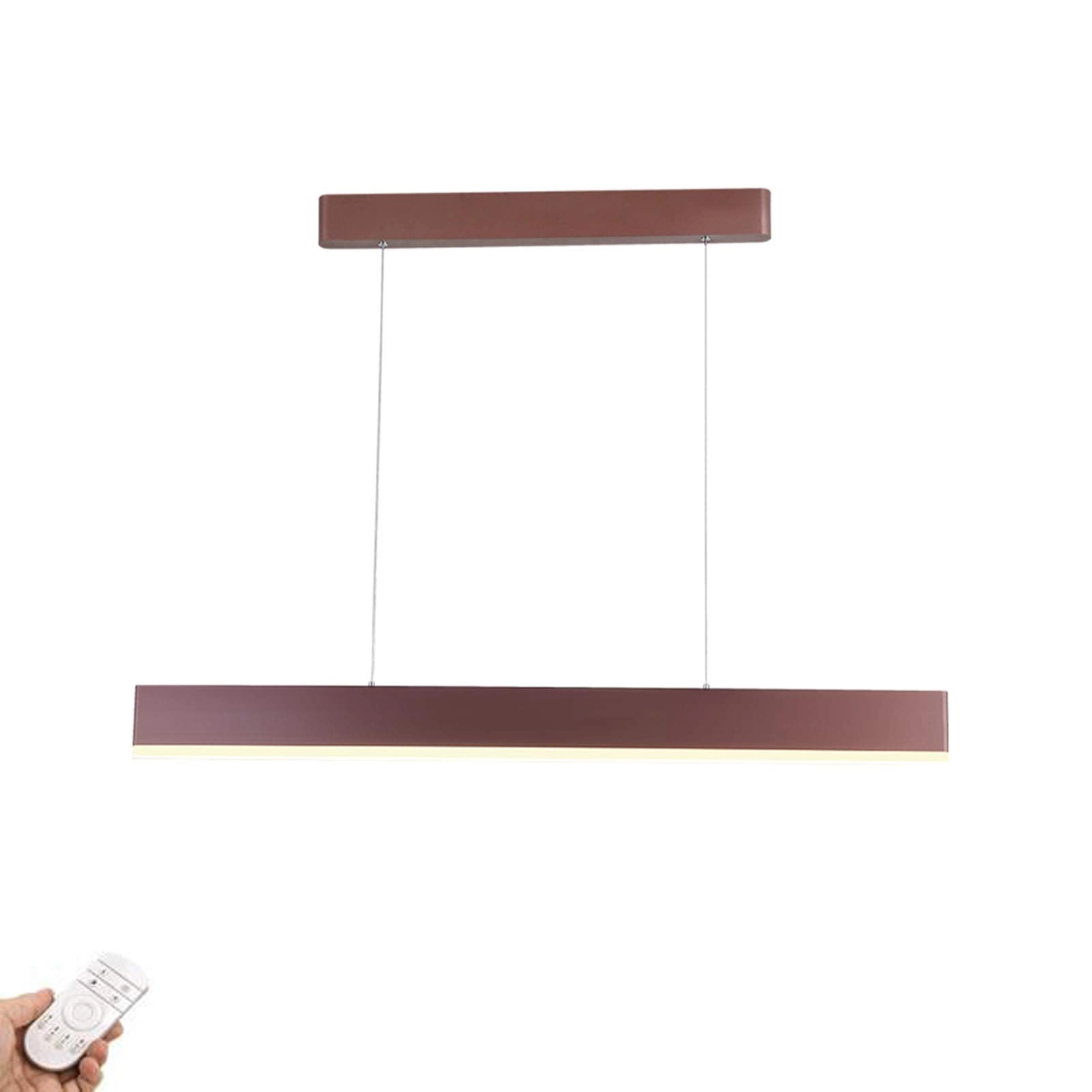 LED Nordic Creative Strip Chandelier - 100cm The coffee color is aurora-free
