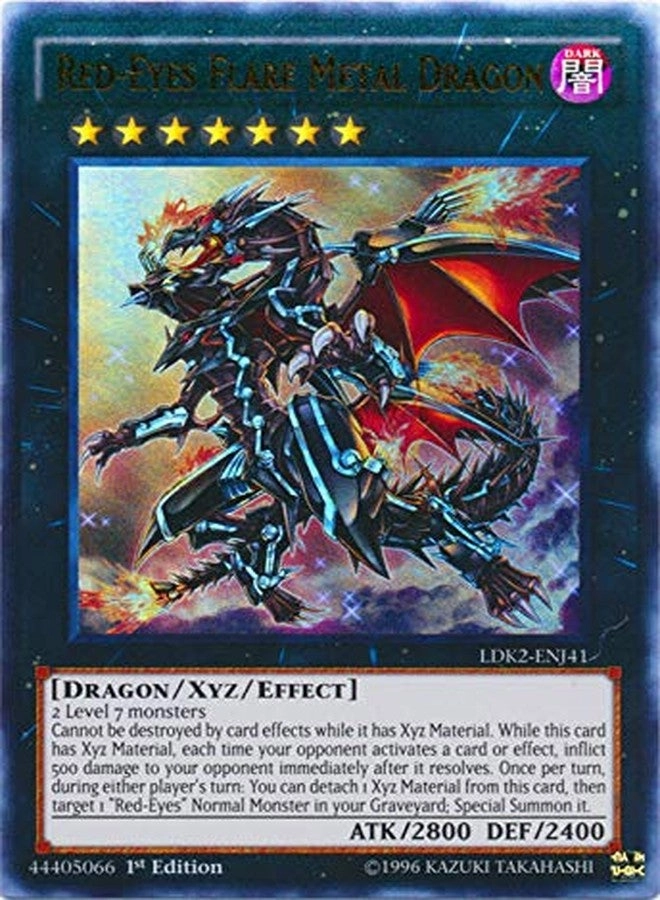 Yu-Gi-Oh! Red-Eyes Flare Metal Dragon LDK2-ENJ41 - Legendary Decks II 1st Edition