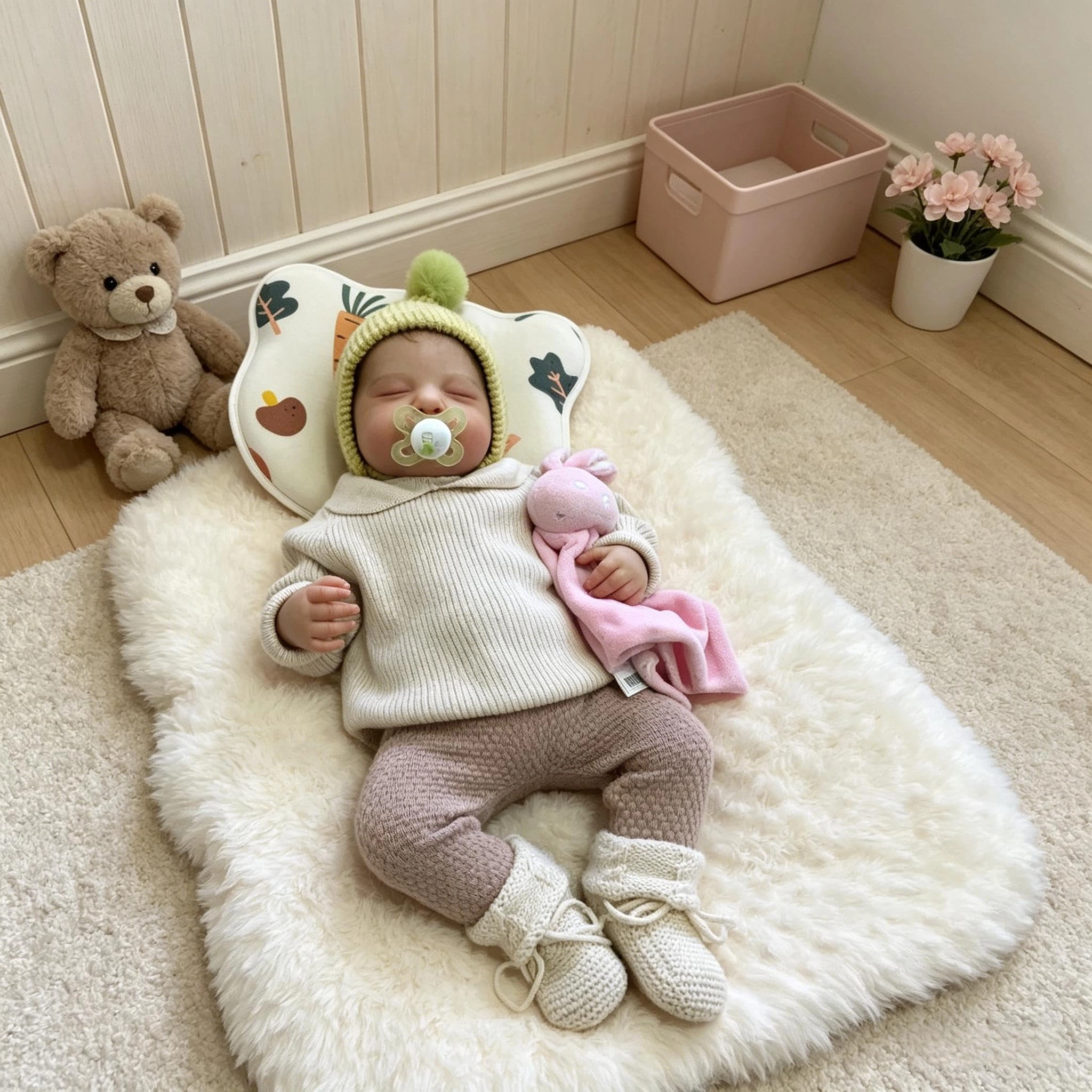 Loulou Reborn Baby Doll - 20 inch Full Body Vinyl Girl Ages 3+