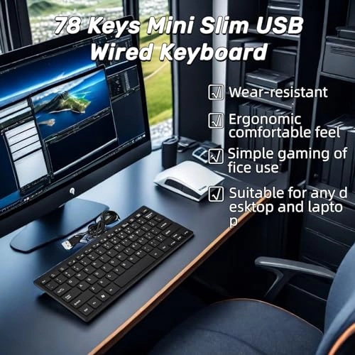 Wired USB Mini Keyboard - Wired