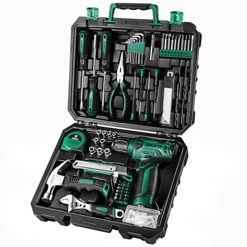 Arabest Cordless Drill + Toolbox + Hand Tool Set - 8V