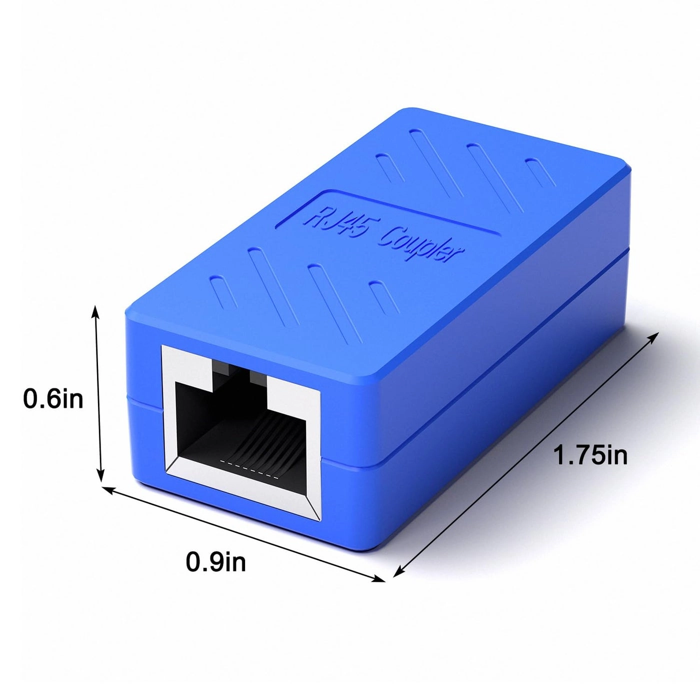 RJ45 Coupler - Cat7/Cat6/Cat5e/Cat5 Female to Female Blue Pack