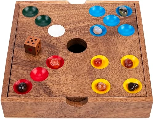 The Pig Hole/Stones - Walnut Wood Box 60 Semi-Precious Stones