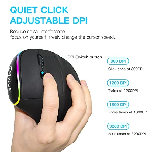 Ergonomic Vertical Mouse - Wireless