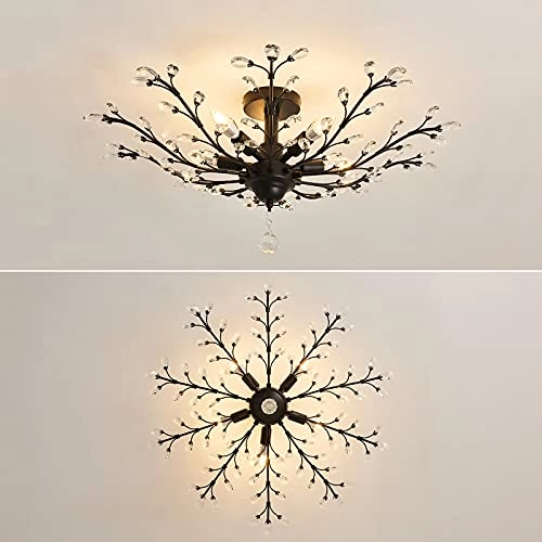 5-Lights Crystal Chandelier - Dimmable