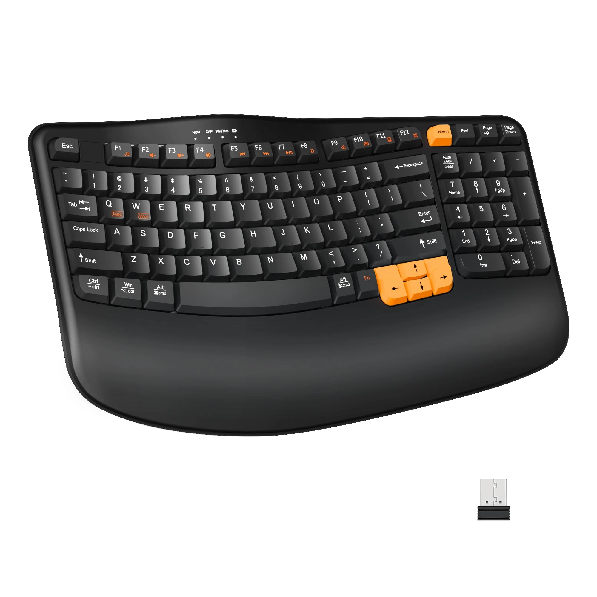 Ergonomic Wireless Keyboard - Wired