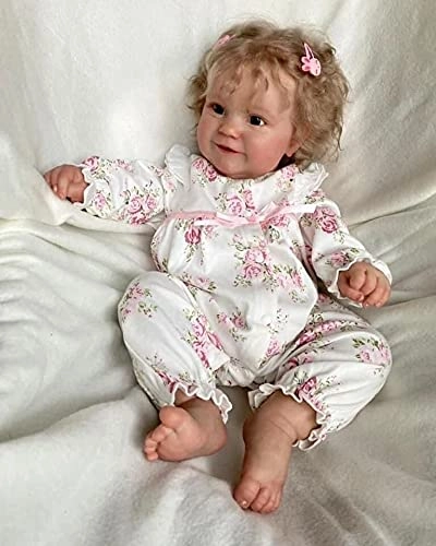 Maddie Reborn Baby Doll - 50 cm Full Body Silicone Brown Eyes