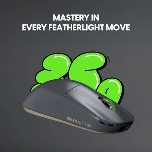 X2 CrazyLight Mini Gaming Mouse - 2.4 GHz USB
