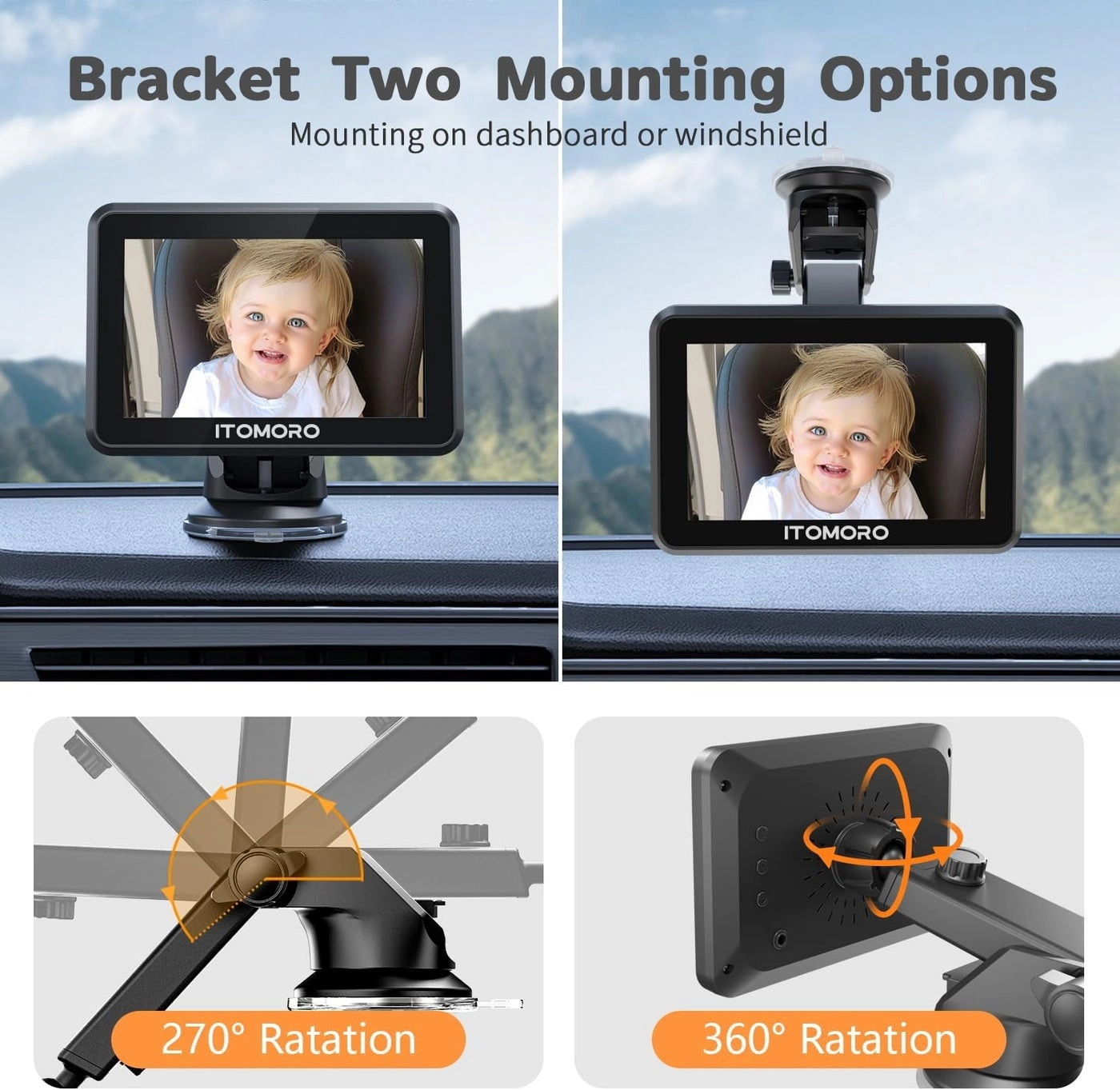 Wireless Baby Car Camera - 43inch