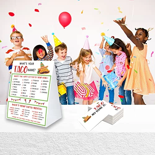 What's Your Taco Name Game Sign - 30 psc