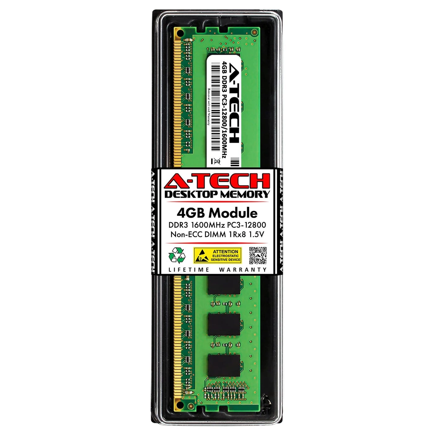 Atech M378B5173DB0-CK0 - 4GB 1600MHz 240-Pin DIMM DDR3