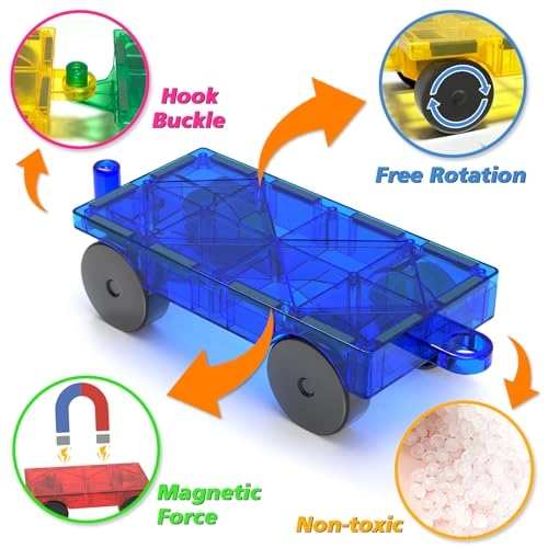 Magnetic Car Set - 4 pcs