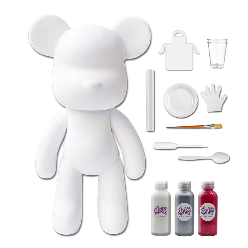 DIY Fluid Paint Bear - Complete Kit 23 cm