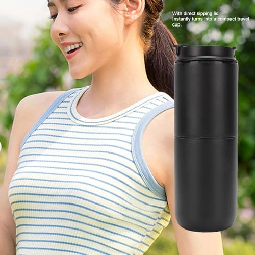 Portable Coffee Maker - 350ML Cordless 1600mAh