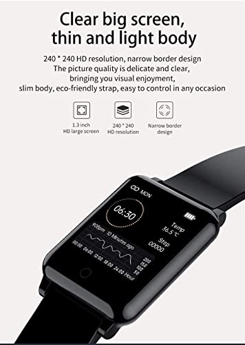 Smart Watch - 1.3 Inches SpO2 Heart Rate Monitor