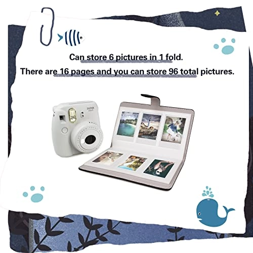 Instax Mini 3" 96 Pockets PU Leather Photo Album